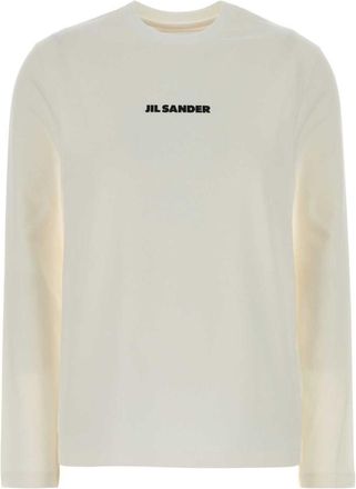 Jil Sander White Cotton T-Shirt