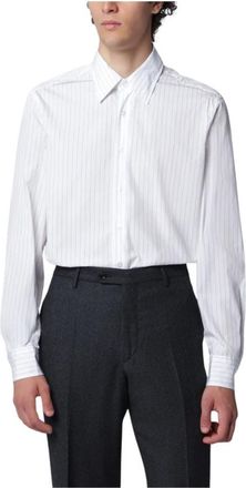 Lardini Camicia Ricerca - Heren - Zakelijke Overhemden - Wit - XL - Katoen - Overhemden