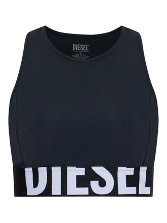 Diesel Sibilla-D-Pop logo-band top - Black