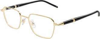 Montblanc Mb 0485O Optisch Montuur - Heren - Brillen - Geel - 51 MM - Accessoires