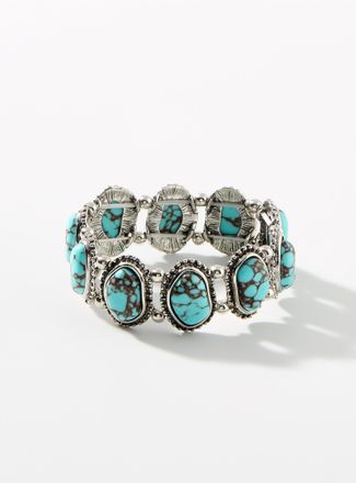 Simons Womens Turquoise stone bracelet