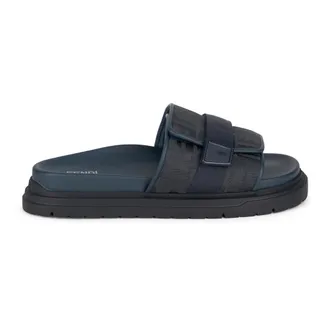 Fendi Sliders, male, Blue, Size: 11 US Chunky Slides