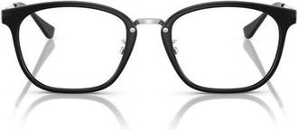 Ray-Ban 51mm Square Optical Glasses in Shiny Black at Nordstrom