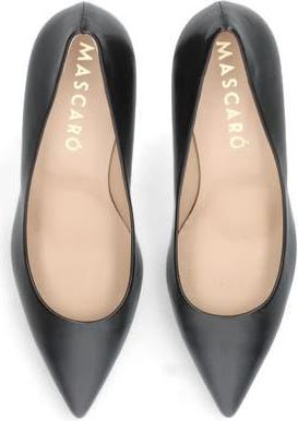 Ursula Mascar&oacute; Leather Pointed Toe Pump in Black at Nordstrom, Size 37.5
