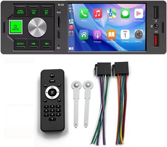 OEM Autorradio Carplay Android Auto Bluetooth 4.1 Single Din 12v Llamadas Manos Libres Reproductor De Audio Para Coche Compatible Con Mirror Link Led De 7