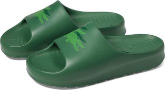 Lacoste Serve Slide 2.0 Mens Shoes Green/Green : 12 M, Synthetic