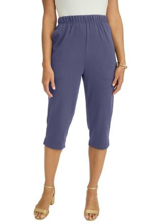 Jessica London Soft Ease Capri in Deep Dusk at Nordstrom, Size 28