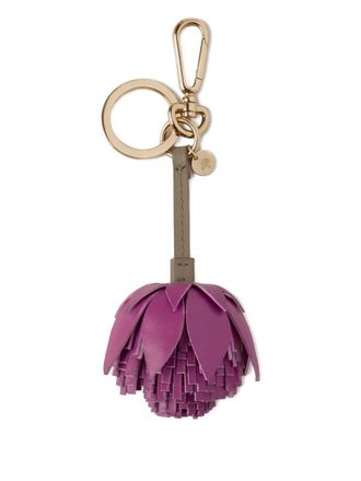 Mulberry floral keyring - ORCHID BLOOM