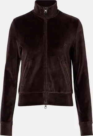 Courr&egrave;ges Courr&egrave;ges Cotton-blend velvet track jacket