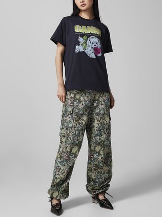 Ganni Womens Tapestry puff pant