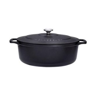 Chasseur Casseruola ovale in ghisa smaltata 27cm nero sublime - puc472701 Chasseur