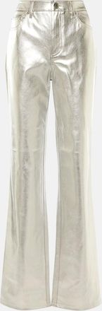 Staud Chisel faux leather straight-leg pants