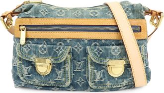 Louis Vuitton Baggy Denim Blue Denim_Jeans Handbag (Pre-Owned)