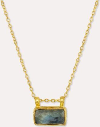 Ottoman Hands Alessa Labradorite Pendant Necklace in Gold at Nordstrom