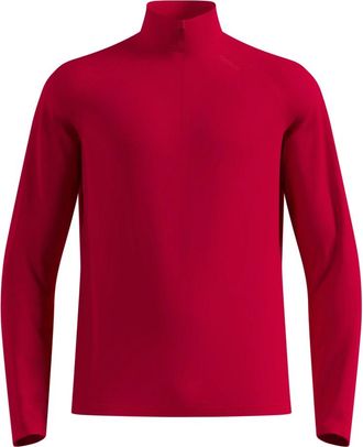 Odlo Essential Warm 1/2 Zip - - Sport - Uomo - Rosso - M