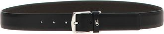 Ferragamo Black Reversible Belt