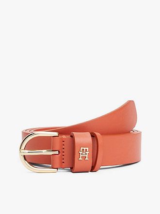 Tommy Hilfiger Essential TH Monogram Leather Belt