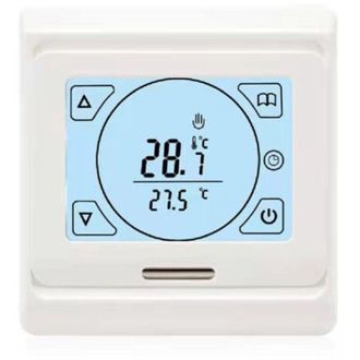 OEM Termostato Calefacci&oacute;n Suelo - Programable 16 A - Pantalla T&aacute;ctil Lcd - Sonda Interna Y Externa 3 M - Para Sistema El&eacute;ctrico - 1 Unidad