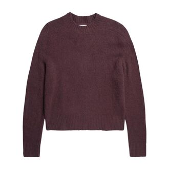 Norse Projects Round-neck Knitwear, male, Red, L, Rasmus Mock Jumper