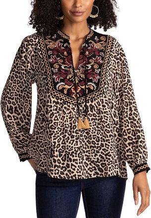 Johnny Was Deidre Silk Blouse