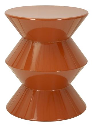 Mauro Ferretti Mesa de centro de metal naranja brillante &oslash; 37,5x45 cm