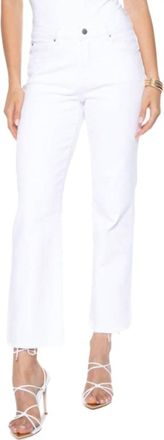 Blue Revival Quinn Mid-Rise Straight Leg Jean In White