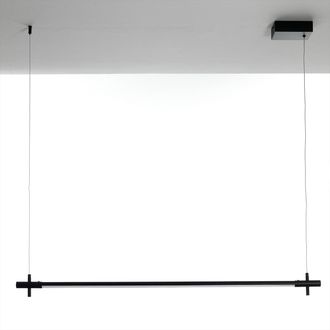 Oresteluchetta L&aacute;mpara Colgante Led Lineal Negra Para Cocina Hayle