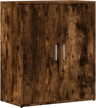 vidaXL Aparador De Madera De Ingenier&iacute;a Roble Ahumado 60x31x70 Cm Vidaxl