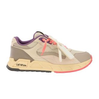 Off-white Off White Dames/Dames Kick Off Leren Trainers (Beige)