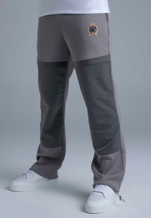 Siksilk para Hombres Gris Crest Joggers XXL