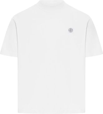 Stone Island REGULAR FIT T-SHIRT WITH COMPASS LOGO - Stone Island - Man