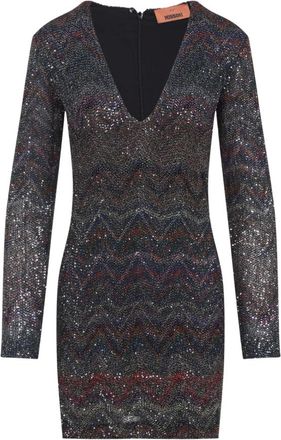 Missoni Dames, Jurken, Grijs, Maat: XS Viscose