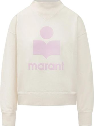 Isabel Marant Moby Sweatshirt - Dames - Sweatshirts - Beige - 2XS - Katoen - Hoodies & sweatvesten