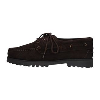 Les Deux Hairy Suede Boatshoe - Heren - Bootschoenen - Bruin - 44 EU - Leer - Schoenen