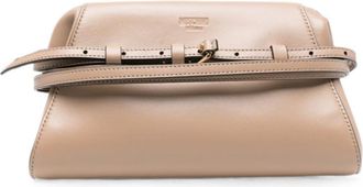 Moschino Beige Tie Me Clutch