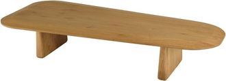 Macabane Mesa de centro de formas org&aacute;nicas, 147 cm de largo x 28 cm de alto