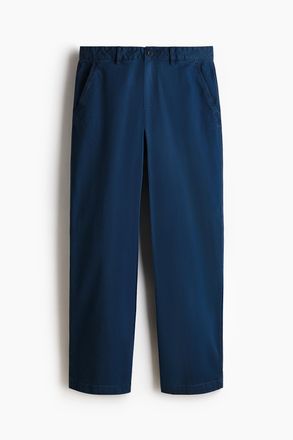 H&M Baumwollchino in Relaxed Fit - Blue