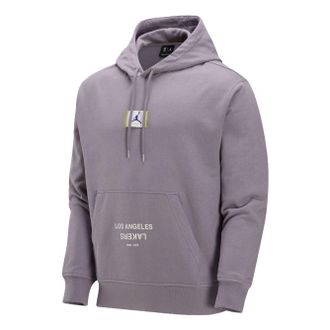 Nike Jordan Air Jordan Los Angeles Lakers Courtside NBA Fleece Pullover Hoodie Asia Sizing Purple Smoke FV8263-524