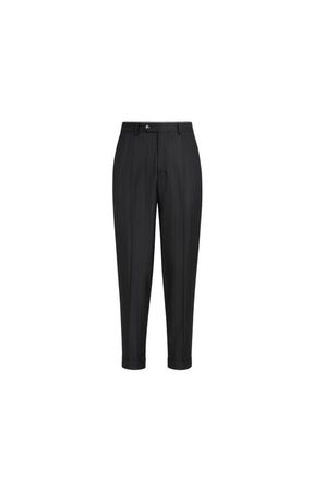 Brunello Cucinelli Chalk stripe trousers in Black at Nordstrom, Size 50 It