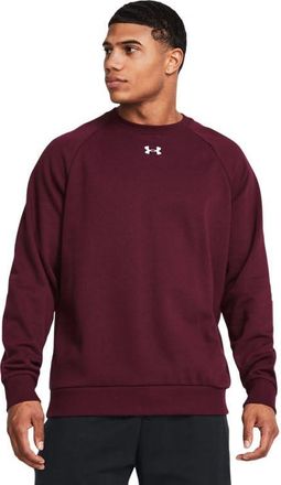Under Armour UA Rival Fleece Crew, (609) Maroon / / White, XL