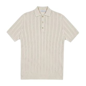 Manuel Ritz Polo Shirts, male, Beige, Size: XL Maglia Polo