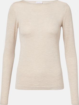 Brunello Cucinelli Pullover in cashmere e misto seta