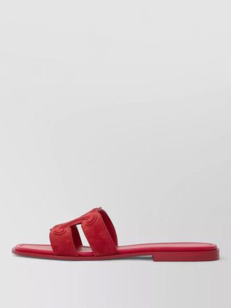 Celine suede leather mule sandals