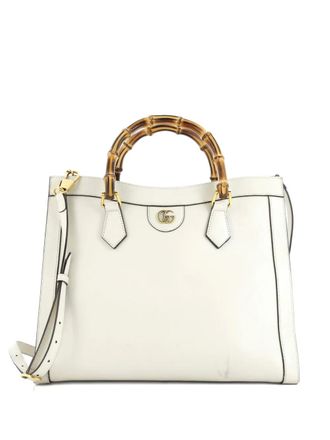 Gucci Diana NM Bamboo Handle Leather Medium tote bag - Neutrals