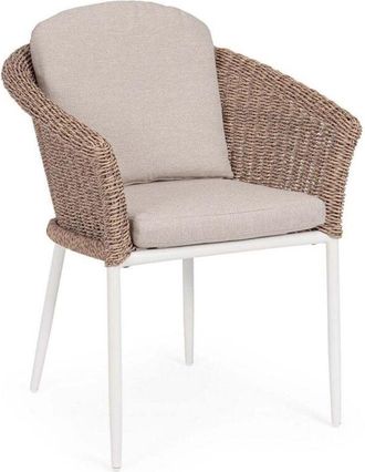 Decorspace Decor Space - Sedia Oceana struttura in alluminio con cuscino per interni ed esterni -Confezione da 2 Pezzi