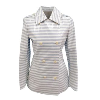 Max Mara Max Mara Sfilata Striped Double Breasted Coat Size XS