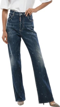 Dsquared2 Blue Regular High Rise Jeans