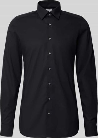 Olymp Level 5 Regular Fit Businesshemd mit extra langem Arm in Black, Größe 39L