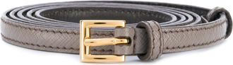 Prada Grey Thin Textured Belt