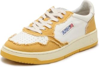 Autry Sneakers, male, Yellow, Size: 9 US Medalist Vintage Effect Shoes